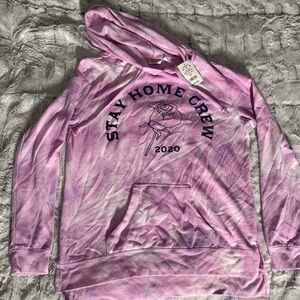 Kohl's Pink Stay Home Crew Women's Sweater